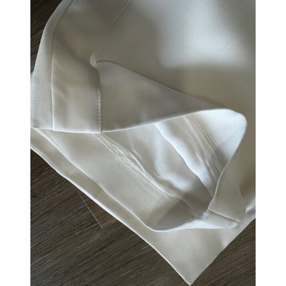 Judith & Charles | White High Waisted Tuxedo Stripe Pants size 2 - Picture 8 of 8
